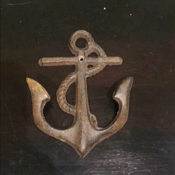 Wall Decor Wrought Iron Anchor Hook Poshmark